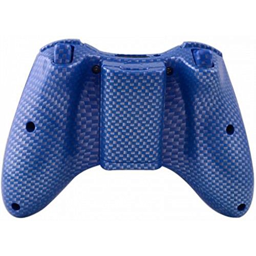 Modfreakztm Shell/Button Kit Hydro Dipped Collection Blue Carbon Fiber