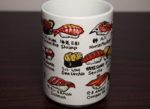 Sushi-name 2.9 polegadas Conjunto de 5 porcelana original de chá japonesa