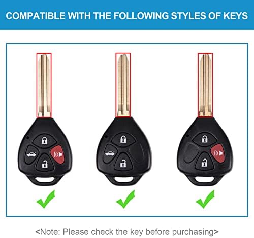 SK Fibra de carbono personalizada texturizada Black Silicone Smart Key FOB compatível com Pontiac Vibe Scion FR-S IQ TC