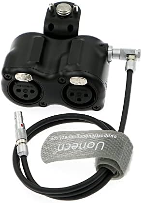 UONECN 5 pinos masculino a duplo adaptador feminino XLR para Cinema Digital Red DSMC3 para ARRI Alexa Mini Camera