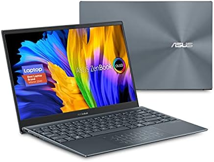 ASUS ZenBook 13 Laptop Ultra-Slim OLED, exibição de moldura de nanogenete de 13,3 ”FHD, AMD Ryzen 7 5700U, 8GB LPDDR4X RAM, 512 GB