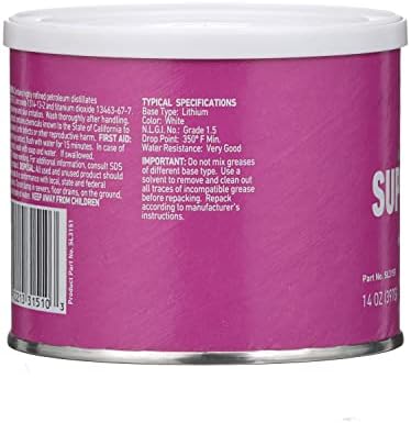 STA-Lube Super White White Multi-Purpose Grease SL3151-14 WT OZ. Pode, graxa durável e multiuso