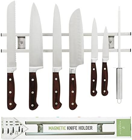 Tira do suporte da faca magnética para parede e utensílio de cozinha Holder-16inch poderoso rack de faca de aço inoxidável com tira