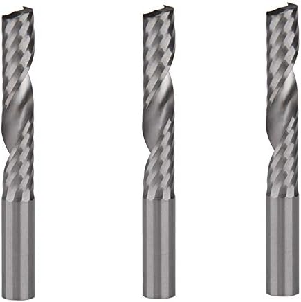 Mountain Men Durável 3pcs 8x42mm Cutters de moagem de flauta única para ferramentas CNC de alumínio, carboneto sólido, painéis compostos