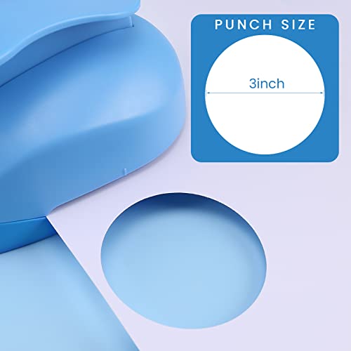 Myartool Circle Paper Punch, Punchos de círculo de 3 polegadas para artesanato em papel, perfuração de orifício de 75 mm para fazer