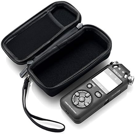 O Caso Hard se encaixa no Tascam DR-05X / DR-05 Portable Digital Recorder. - Inclui bolso de malha para acessórios. por caseling