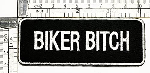 Kleenplus Biker Bitch Patch moda moda palavras de slogan letras motocicletas crachas de motocicleta bordada ferro bordado em manchas