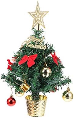 Aboofan 1 Conjunto de 30cm Mini Home Christmas Tree Decoration Set.
