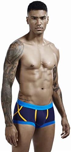 Masculino boxers de algodão masculino respirável confortável cintura baixa sexy respirável cor de cor de cor sólida shorts homens microfibra
