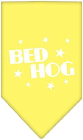 Mirage Pet Products Bed Hog Print Bandana para animais de estimação, pequeno, amarelo
