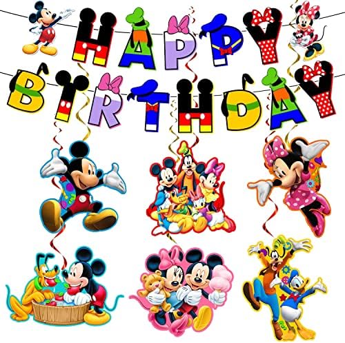 Cartoon Red Mouse Party Supplies Banner para suprimentos de decoração de festa de aniversário