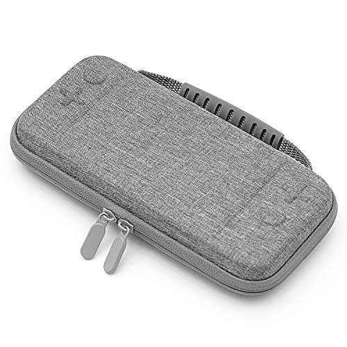 Caixa de transporte para Nintendo Switch Lite, capa de transporte portátil SPERSS SLIM com 8 cartuchos de caça, bolsa de concha dura para Nintendo Switch Lite Console & Acessórios, Nintendo Switch Lite Travel Case （Gray）
