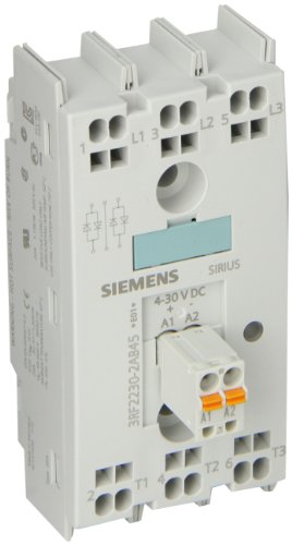 Siemens 3RF22 30-1AC35 Relé de estado sólido, 45 mm, 3 fases, terminais de parafuso controlados em três fas