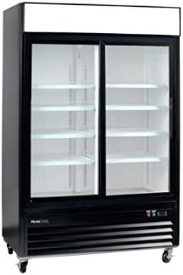 PeakCold Sliding Door Screut Comercial Display mais refrigerador - Cooler de Merchandiser de porta de vidro de grande capacidade;