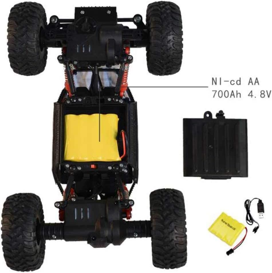 Caminhão de controle remoto de alta velocidade no grau de brinquedo 4WD 1:18 Veículo de monstro escala 5 km/h All Terrain Boys