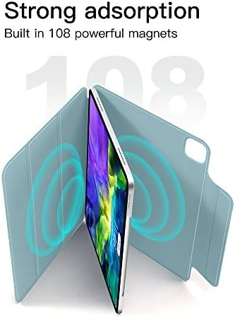 Caso magnético de Gudou para iPad Pro 12.9 polegadas 2021/2020, tampa do suporte de fixação magnética, lápis de suporte