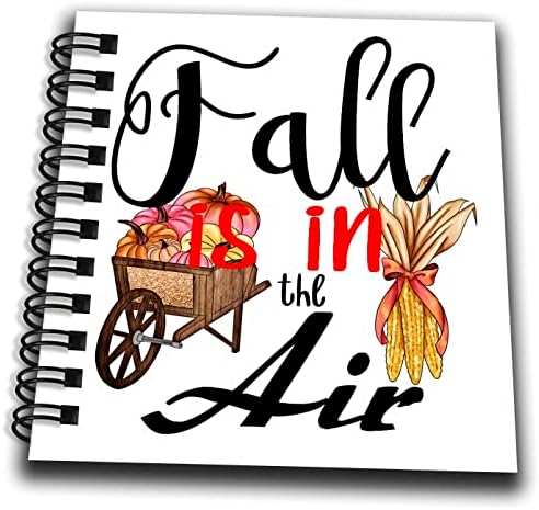 3drose caia nas abóboras de outono air colheita de milho - livros de desenho