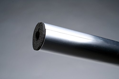 K-Flex 6RYL100118AL PVC CLAD AL TUBE, ID de isolamento nominal de 1-1/8 , espessura da parede de 3 'de comprimento, 1, prata