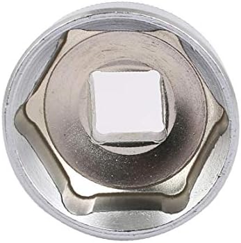 X-Dree 1/2 polegada de acionamento quadrado 32mm 6 pontos Adaptador de impacto Tom de prata 2pcs (Unidad Cuadrada de 1/2 'Adaptador