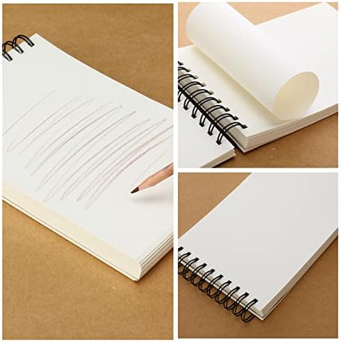 5,5 x 8,5 polegadas SketchPad 100 folhas Cada caderno de desenho artístico conjunto de desenho de desenho de desenho de desenho