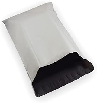 100 EcoSwift 14 x 17 Tamanho #6 Poly Mailers White Self Sealing Materiais de embalagem Materiais de remessa Envelopes Sacos 14 polegadas por 17 polegadas