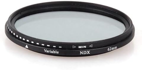 62 mm e densidade neutra de densidade neutra Variável de filtro óptico ND2 a ND400 lente