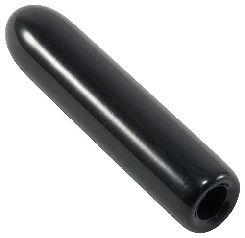 Capluga de plástico tampa redonda VC-062-10, vinil, ID da tampa 0,062 comprimento 0,625, preto