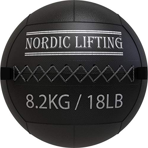 Bola de parede de elevação nórdica 18 lb pacote com sapatos Venja Tamanho 9.5 - Black Red