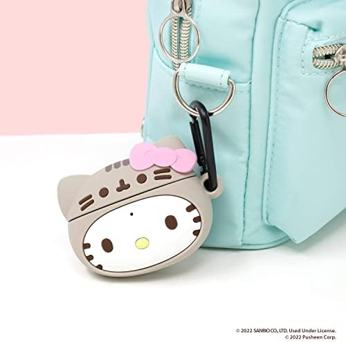 IFACE AirPods Pro Case - Hello Kitty Pusheen Silicone Protective Cover projetado para AirPods Pro [Caso do personagem] [Clipe de chaveiro