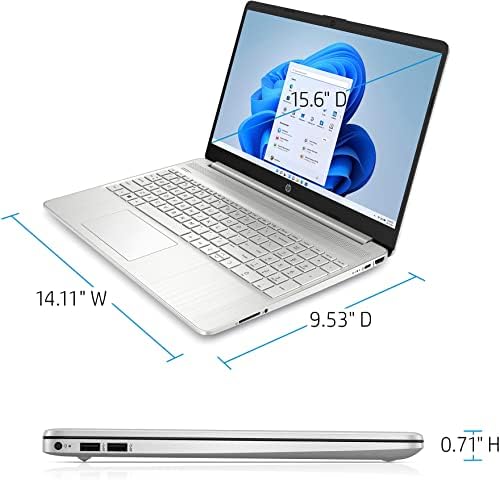 HP 2023 Laptop de tela sensível ao toque de 15,6 polegadas HP 2023, processador Intel Core i5-1155g7 de 11ª geração, RAM de 16 GB, 512 GB PCIE SSD, Intel Iris XE Graphics, Bluetooth, HDMI, Windows 11 Home no modo S, Bundle com Jawfoal