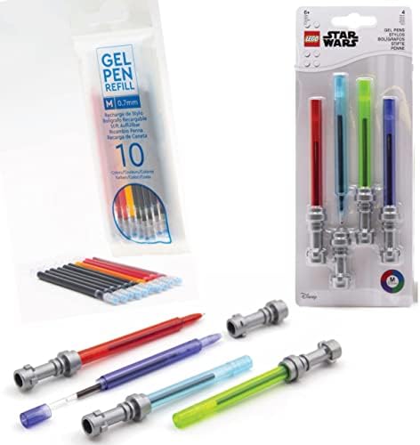 LEGO Star Wars Lightsabre Gel Pack 4 pacote com refilados de tinta de 10 pacote
