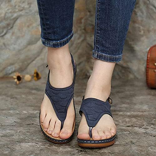 Sapatos ortopédicos para sandálias femininas, dedo do pé aberto em chinelos para mulheres praia praia de verão