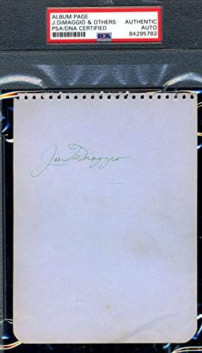 Joe DiMaggio PSA DNA assinou