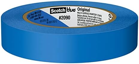 ScotchBlue Original Multi-Surface Painter's Fita, azul, fita de tinta protege as superfícies e remove facilmente, fita de pintura de