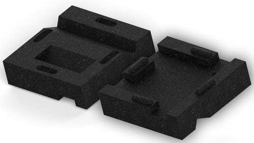 Kit de nivelamento de âncora de conjunto de giro :: Inclui quatro grandes blocos de borracha moldados com estacas e hardware