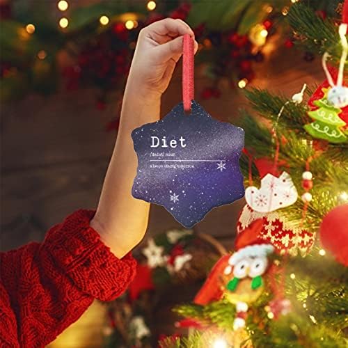 Definições de dieta Ornamentos de Natal Definição de dieta Tipografia ARNAMENTOS DE Árvores de Natal Cerâmica Cerâmica Ornamentos