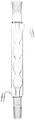 DADAKEWIN 400mm Condensadores Allihn, junta 24/29, 3,3 Borossilicate Glass Standard Ground Bouth Resistant Scientific Condensers- pacote de 1