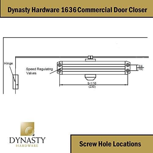 Porta da dinastia mais próxima Tamanho ajustável da mola 3-6 Porta automática hidráulica Série mais próxima 1636 Bronze escuro