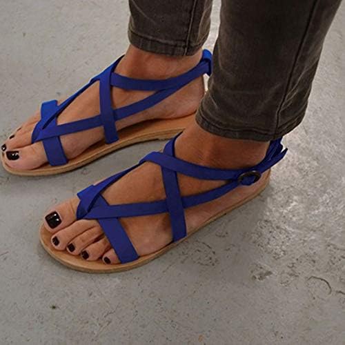 Mulheres Slippers chinelos de verão tira tira de sapatos planos sandálias chinelas de feminina feminina romana Cruz Sapatos casuais femininos Sapatos