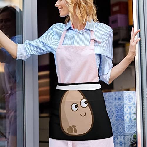 Avental da cintura de batata Avental Chef servidor de aventais com alça longa para homens de restaurante Home Kitchen