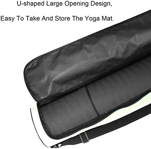 Transportador de saco de tapete de ioga com alça de ombro ajustável, codorna masculina e feminina, 6,7x33.9in/17x86 cm Mat de ioga Mat para mulheres homens