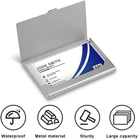 Aurora Reflections Business Id Card Titular Silm Case Profissional Metal Name Card Card Pocket