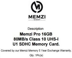 MEMZI PRO 16GB CLASS 10 80MB/S SDHC Memory Card para Fujifilm Finepix A, AV ou AX Série Digital Câmeras