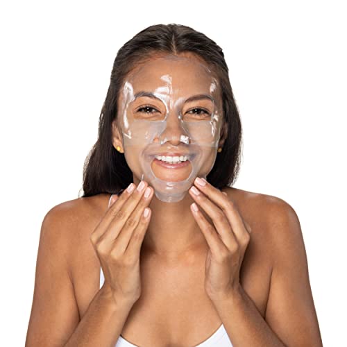 Neutrogena Hydro Boost hidratante e hidratando Máscara facial de folha de hidrogel para pele seca com ácido hialurônico, suave e não comedogênico, 1 onça