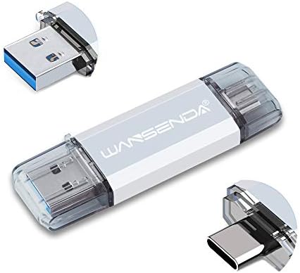 16 GB tipo C otg USB C Drive flash wanenda 2 em 1 USB 3.0/3.1 Drive de polegar para smartphones PC/Mac/USB-C Samsung Galaxy S8/S8+/S9/S9+/S10, Nota 7/8/9, A6S/A9S G6 V30, Google Pixel XL