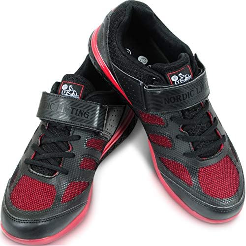 Pacote Nordic Lifting Slam Ball 12 lb com sapatos Venja Tamanho 9 - Black Red