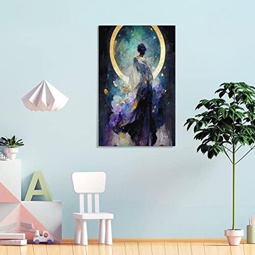 Céu estrelado, arte nouveau estampa, impressão art déco, estampa de galáxia, estampa cósmica, impressão celestial, impressões de arte