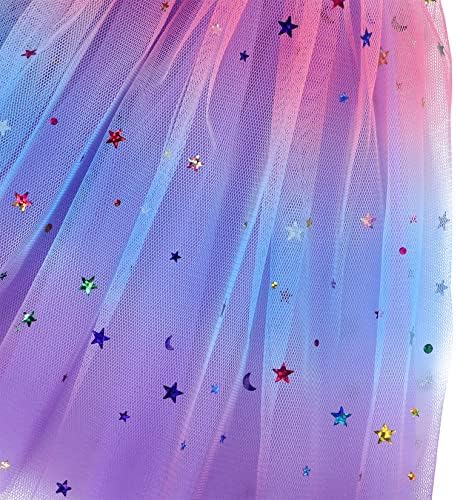 Century Star Rainbow Tutus para meninas criança bebê garotos brilho TULLE TUTU SAIR 3 camadas Aniversário