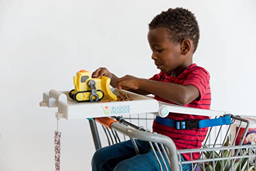Buggie Huggie | Capa de carrinho de compras de bebê Bandeja de atividades sensoriais do autismo para bebês, meninos, meninas e crianças - cobertura de buggy ajustável - Fácil limpeza e armazenamento - seguro, portátil, ajustável, BPA -sem