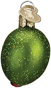 Vegetais de Natal do Velho Mundo Ornamentos de vidro soprados para a árvore de Natal, azeitona verde recheada